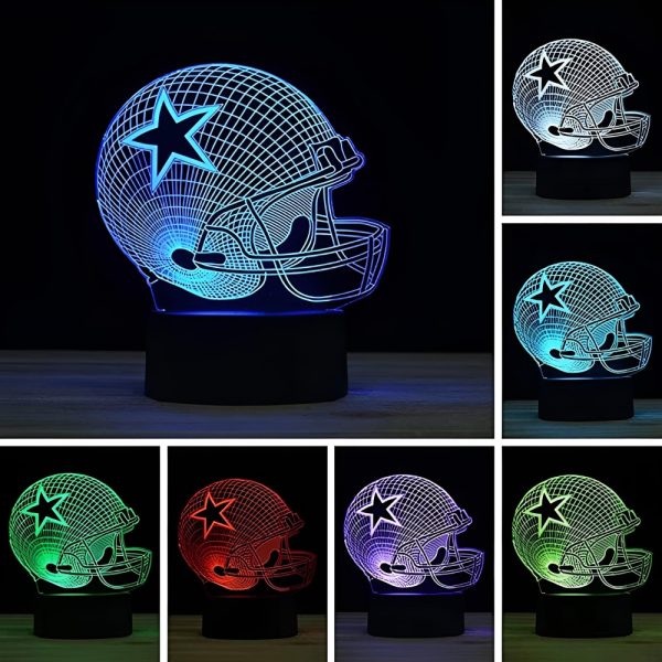 3D Illusion Acrylic Top Light – 7 Colors Touch Control