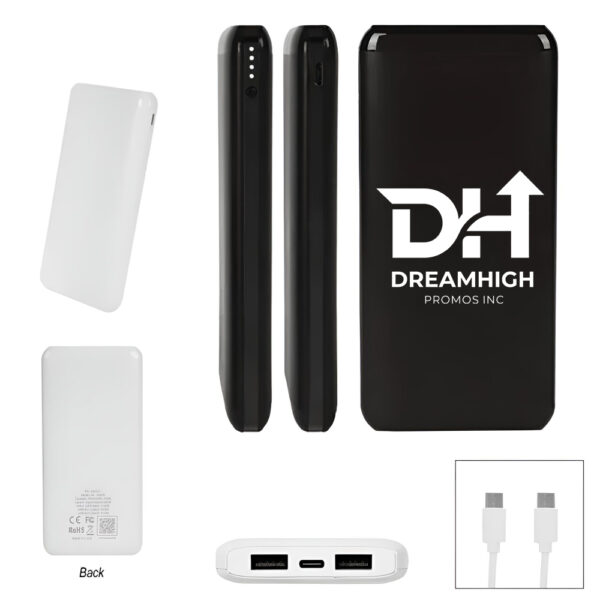10000mAh Power Bank – 15W Output, Dual Input & Output