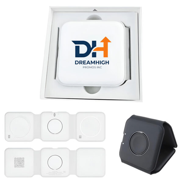 3-in-1 Wireless Charging Mat for Phone, Earbuds & Watch