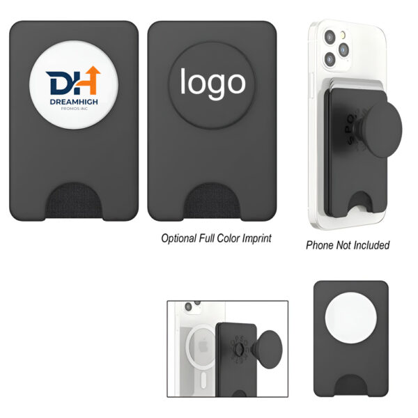 MagSafe Wallet & Grip – Holds 3 Cards, Doubles as Stand