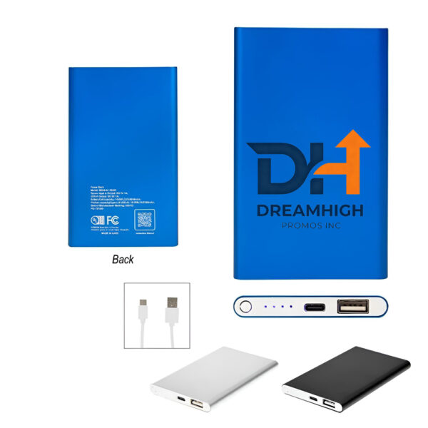 4000mAh Li-Polymer Power Bank – Type-C Input, 10W