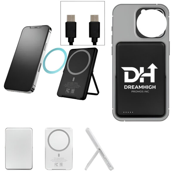 Magnetic Wireless Power Bank – 5000mAh, 15W/20W, N52 Magnet