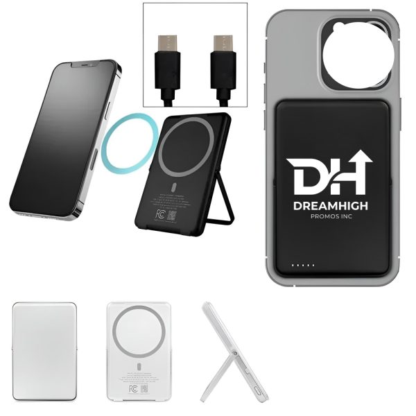 Magnetic Wireless Power Bank – 5000mAh, 15W/20W, N52 Magnet